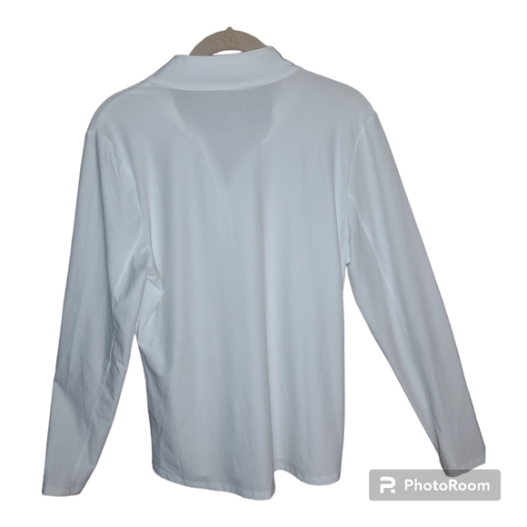 Tribal Sport* Quarter Zip Performance* Top* White* Sz M - Picture 4 of 5